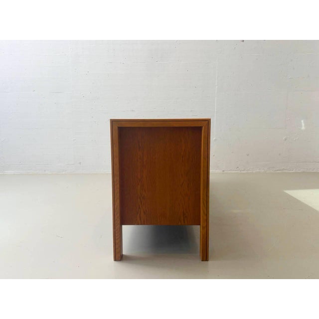 Mid-Century Wooden Sideboard with Sliding Doors, 1960s For Sale - Image 5 of 13