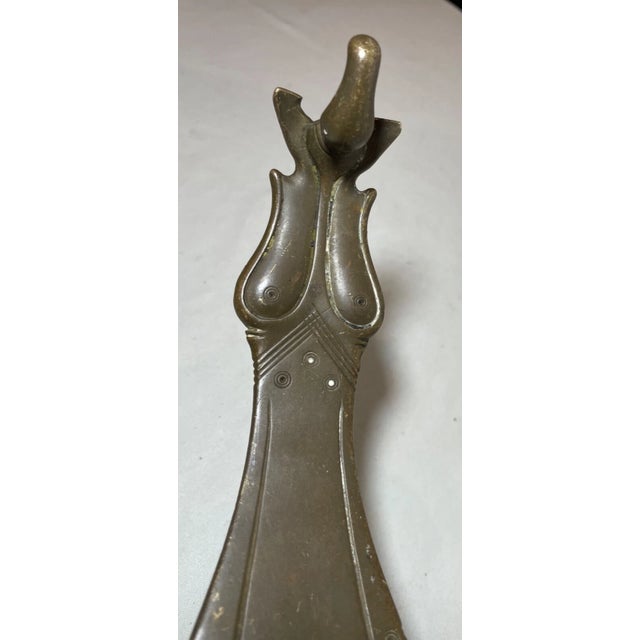 Antique 19th Century Bronze Indian Hindu Bronze Changalvetta Ritual Oil Lamp For Sale - Image 9 of 16