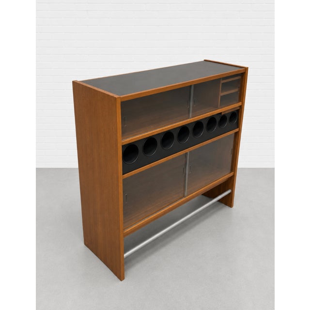 Mid Century Modern Danish Teak Dry Bar Cabinet by Poul Heltborg, C. 1960’s For Sale - Image 9 of 15