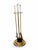 Vintage Brass & Lucite Fireplace Tool Set For Sale - Image 4 of 6