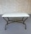 Pair of Spanish Mid-Century Modern Style Gilt Iron Benches With X-Stretchers For Sale - Image 17 of 18
