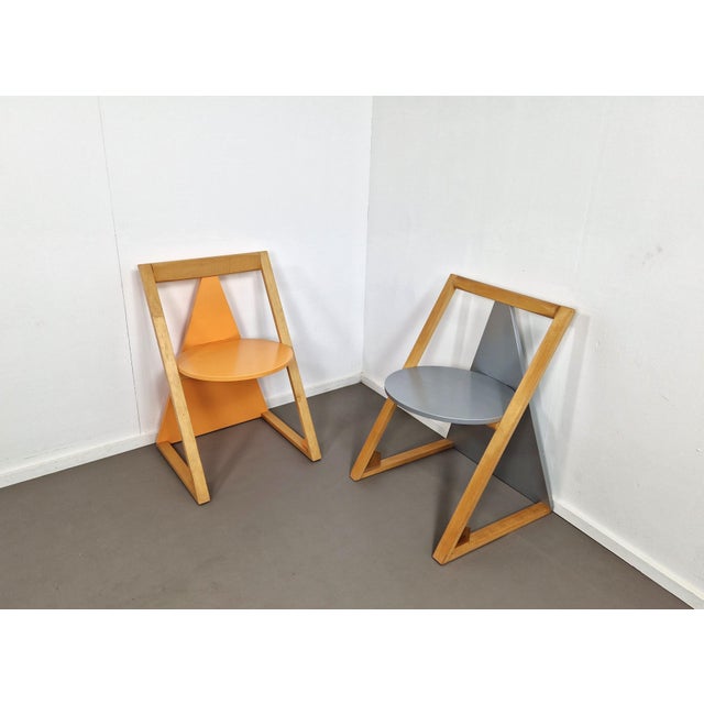 Postmodern Postmodern Chairs, 1980s, Set of 2 For Sale - Image 3 of 11
