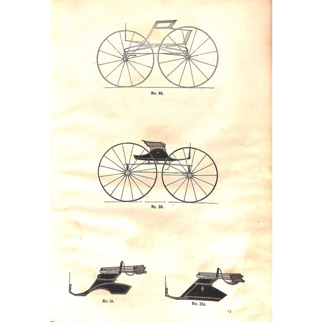 Traditional "Carriage-Drafts Selected From New-York Coachmakers' Magazine" 1873 For Sale - Image 3 of 11