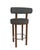 Collector Modern Moca Bar Chair in Safire 9 Fabric and Smoked Oak by Studio Rig For Sale - Image 4 of 7