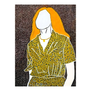 "Keep Your Head Up High, Deborah", Acrylic on Canvas Painting by Janet Adegoke For Sale