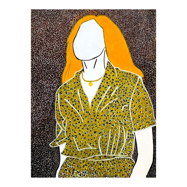 "Keep Your Head Up High, Deborah", Acrylic on Canvas Painting by Janet Adegoke For Sale