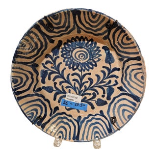 Mid 19th Century Spanish Ceramic Fajalauza Bowl From Granada For Sale
