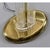 Art Deco Inspired Clear Acrylic Lucite and Gold Brass Torchiere Floor Lamp For Sale - Image 9 of 12