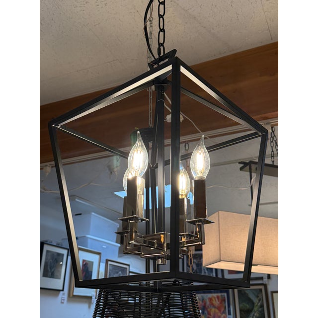 Rustic Maxim Lighting Abode Four Light Small Chandelier For Sale - Image 10 of 12