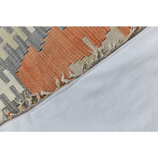 Vintage Kilim Rug in Wool For Sale - Image 12 of 13