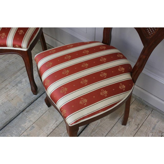 Set of Vintage Biedermeier Style Dining Chairs For Sale - Image 6 of 16