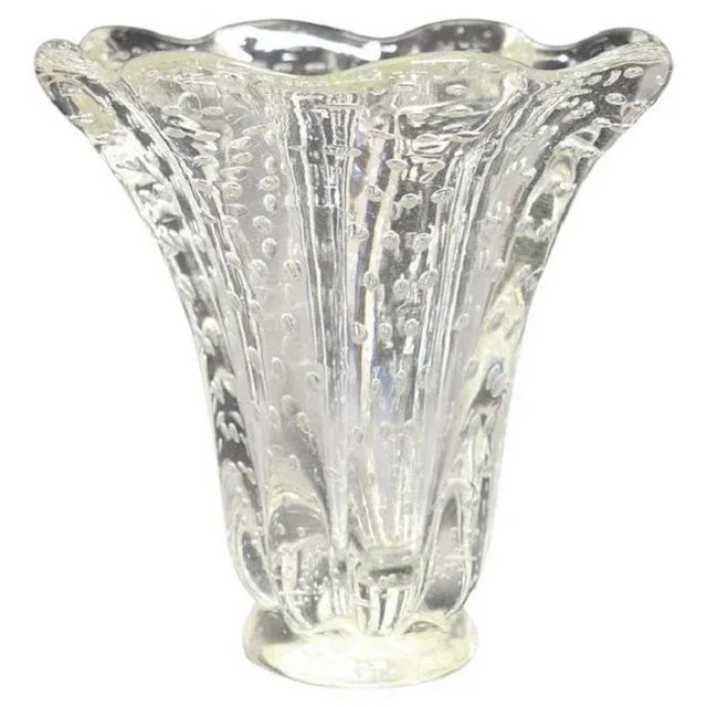 Murano Glass Vase attributed to Ercole Barovier for Seguso, 1950s For Sale - Image 9 of 9