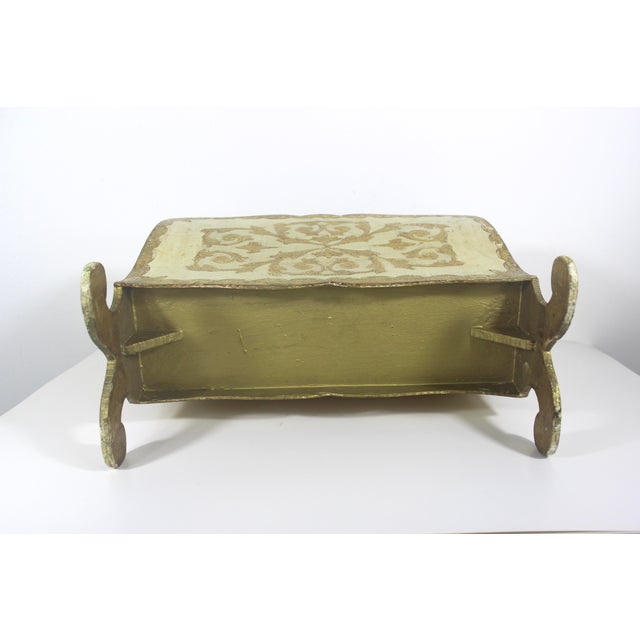 Wood Vintage Italian Florentine Gilded Gilt Wood Magazine Rack Holder For Sale - Image 7 of 12