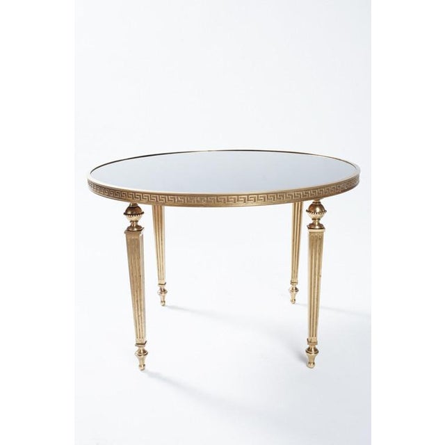 Bronze Greek Key Side Table Chairish