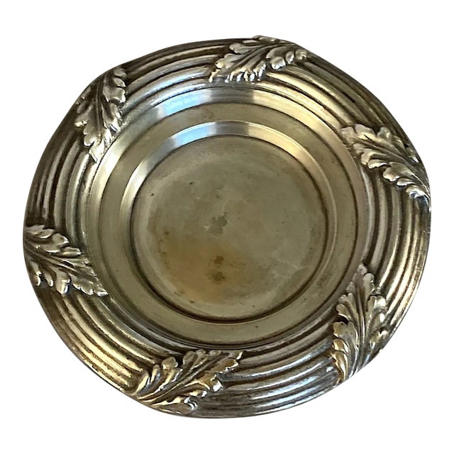 Silver-Plated French Antique Bronze or Brass Wine or Champagne Bottle Holder for the Table For Sale