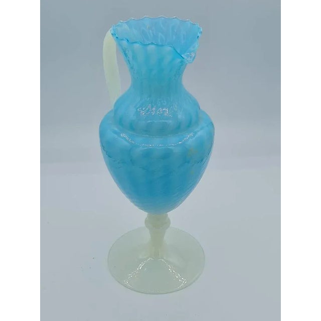 Very beautiful large antique opaline glass ewer/jug.