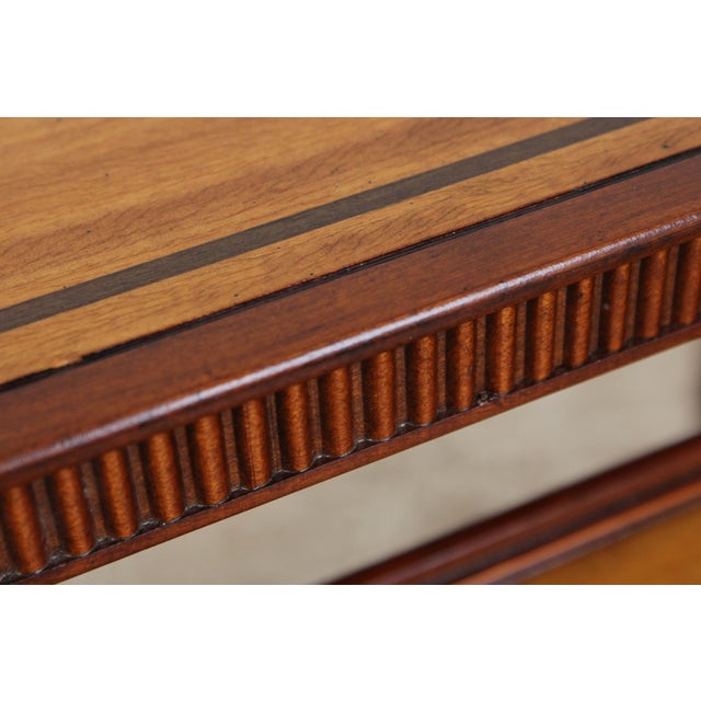 John Widdicomb Marquetry Inlaid Serving Bar Cart For Sale - Image 12 of 18