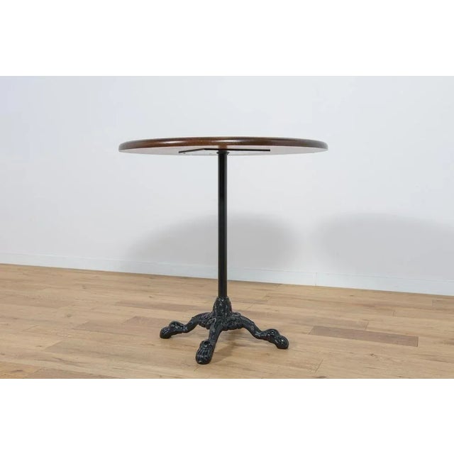 Art Nouveu Cast Iron and Wood Coffee Table, 1920s For Sale - Image 3 of 10