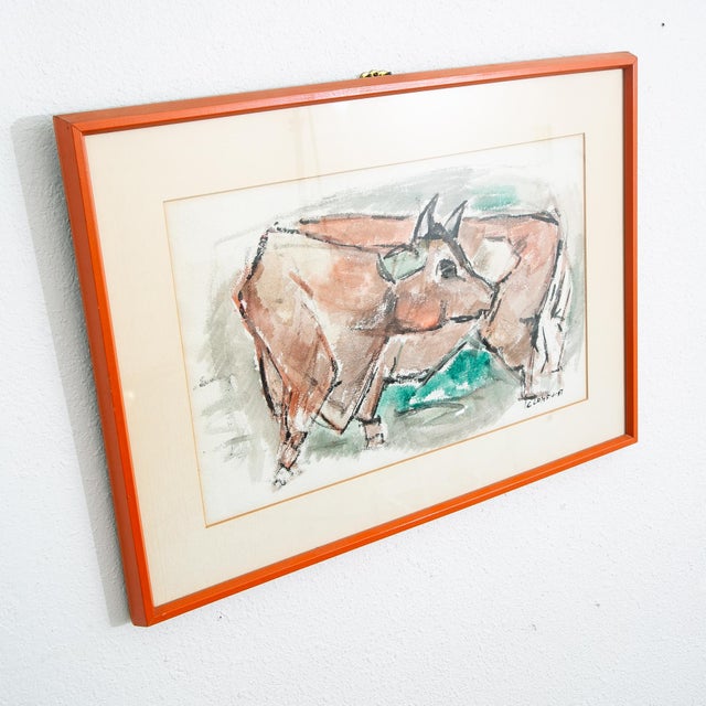 Artist: George Constant Watercolor Untitled Date: C 1968-1970 Size: 23.25 W x 17 H Signed About the Artist: George...