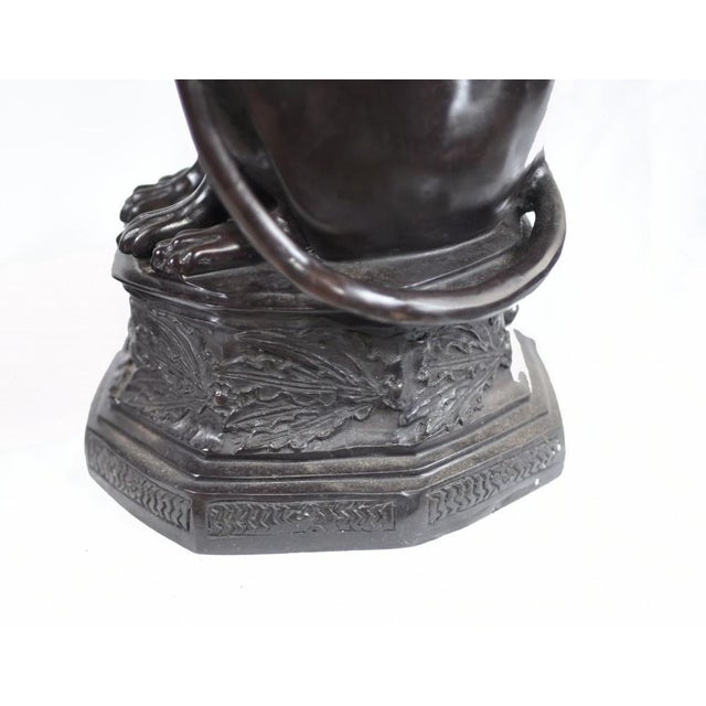 Art Deco Bronze Greyhound Dogs Grey Hounds Statue, Set of 2 For Sale - Image 12 of 14