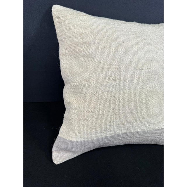 Turkish Hemp Pillow Cushion Natural Beige SkyBlue Cushion Cover 20"x20" #18191 Enhance your home decor with our Kilim...