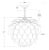 Modern Chapman & Myers for Visual Comfort Signature Cynara Medium Chandelier in Matte Black & Gild For Sale - Image 3 of 3
