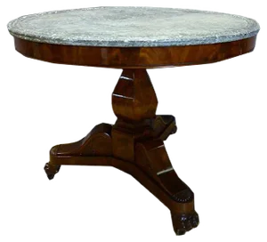 Antique Restoration Period Pedestal Table