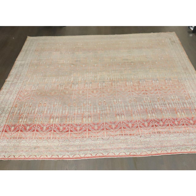 Cypress Tree Square Antique Bidjar Rug - 12' x 14' For Sale - Image 4 of 10
