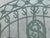 19th Spanish Wrought Iron Demilune Green Console Table For Sale - Image 10 of 12