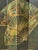 French Vintage "Vernis Martin" Antique Style Hand-Painted 4-Panel Folding Screen Room Divider For Sale - Image 3 of 11
