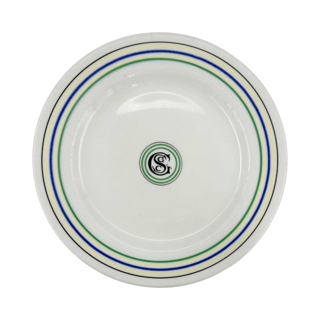 White Vintage Gulf Stream Golf Club Del Ray Beach, Florida Plate 10"d For Sale - Image 8 of 8