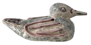 Hand-Crafted Ceramic Duck Sculpture, 1950s