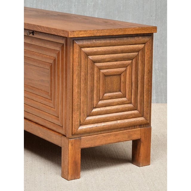 Sideboard in Oak attributed to Oscar Nilsson, Sweden, 1940s For Sale - Image 4 of 12