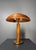 Rustic Mid-Century Italian Pencil Reed Rattan Bamboo and Brass Table Lamp, 1960s For Sale - Image 3 of 18