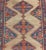 1900 - 1909 Antique Persian Sarab Runner Featuring Zigzag Medallions in Tan and Cobalt For Sale - Image 5 of 8