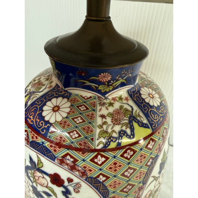 Japanese Imari Porcelain Table Lamp For Sale - Image 11 of 12