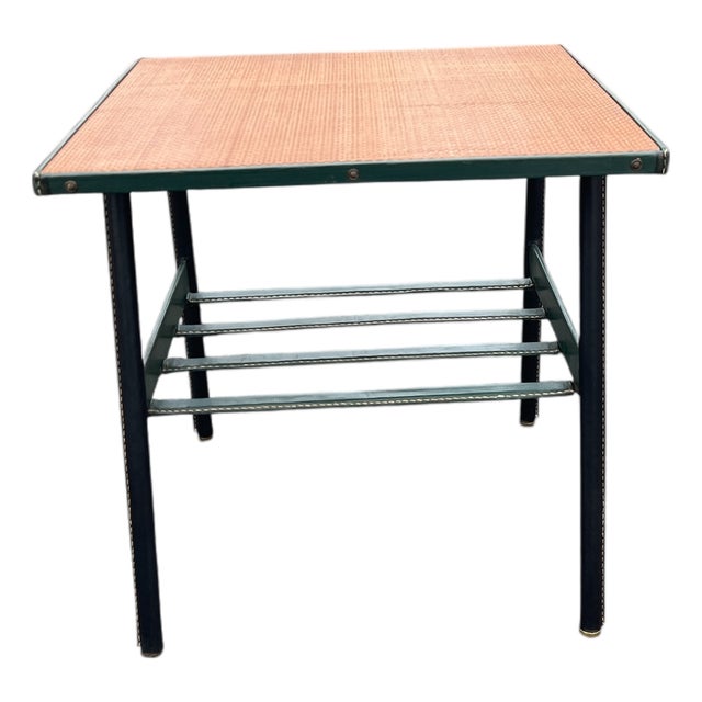 Stitched Side Table by Jacques Adnet, 1950 For Sale
