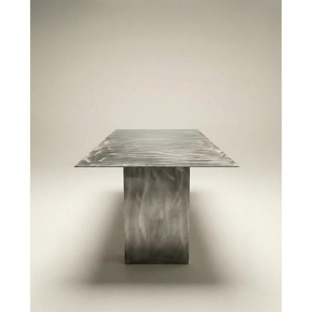 Not Yet Made - Made To Order Fold Rectangular Table in Stainless Steel by Metalmorphosis Studio For Sale - Image 5 of 8