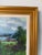 Wood Vintage Impressionist Red Farm Landscape Oil on Board Painting – Signed, Wood Framed For Sale - Image 7 of 12