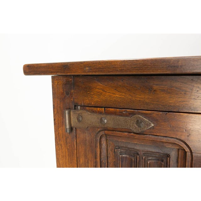Spanish Buffet in Oak and Wrought Iron, 1960 For Sale - Image 6 of 16