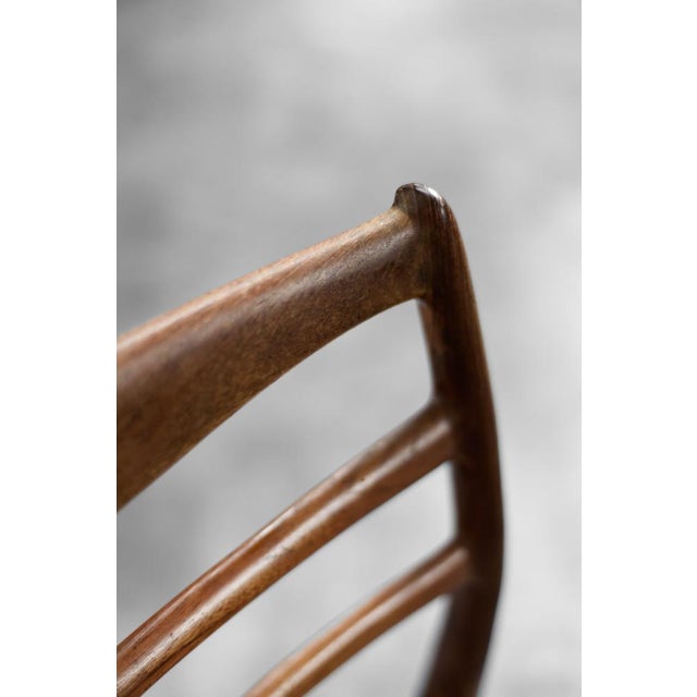 Mid-Century Modern Danish Teak & Grey Fabric Chairs, 1960s, Set of 4 For Sale - Image 17 of 18