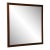 1950s Edward Wormley for Dunbar 38” Square Mahogany Mirror For Sale