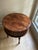 Theodore Alexander Hand-Carved Vintage Wooden Drum Book Table For Sale - Image 9 of 14