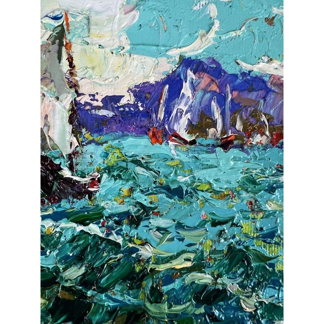 Oil Painting Under Sails in the Endless Sea Oleksiy Ivanyuk For Sale - Image 9 of 10