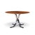 Stow & Davis Osvaldo Borsani for Stow & Davis Mid Century Starburst Walnut and Steel Oval Dining Table For Sale - Image 4 of 7