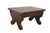 American Antique Primitive Early American Oak Footstool Step Stool Rest Ottoman 16" For Sale - Image 3 of 14