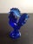 This is a GORGEOUS Westmoreland Cobalt Blue 5" Rooster Figurine. Procured at auction ART GLASS