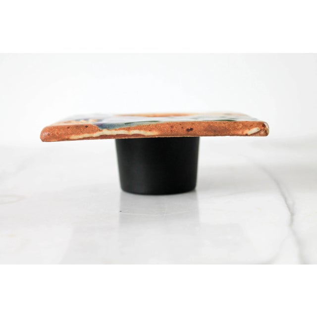 Vintage Studio Art Pottery Flower Frog For Sale - Image 4 of 5