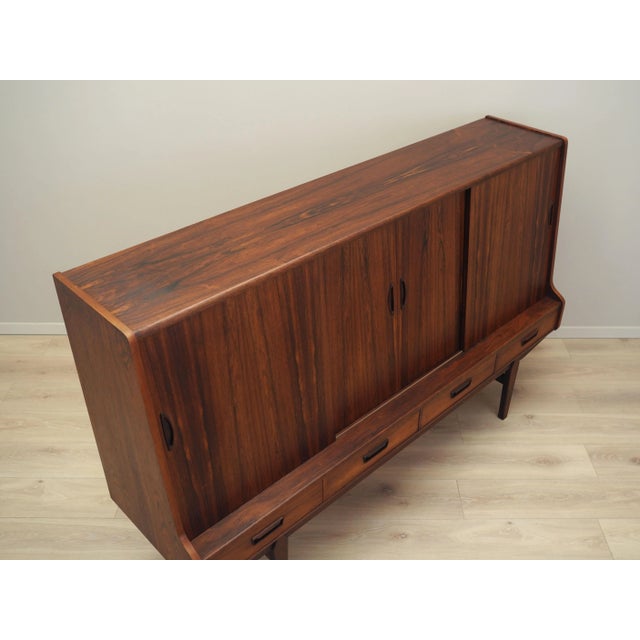 Wood Vintage Danish Rosewood Highboard, 1960s For Sale - Image 7 of 13