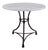 Marble Top Wrought Iron Bistro Table For Sale